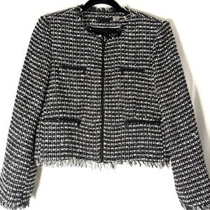 Alice + Olivia tweed jacket Sz med